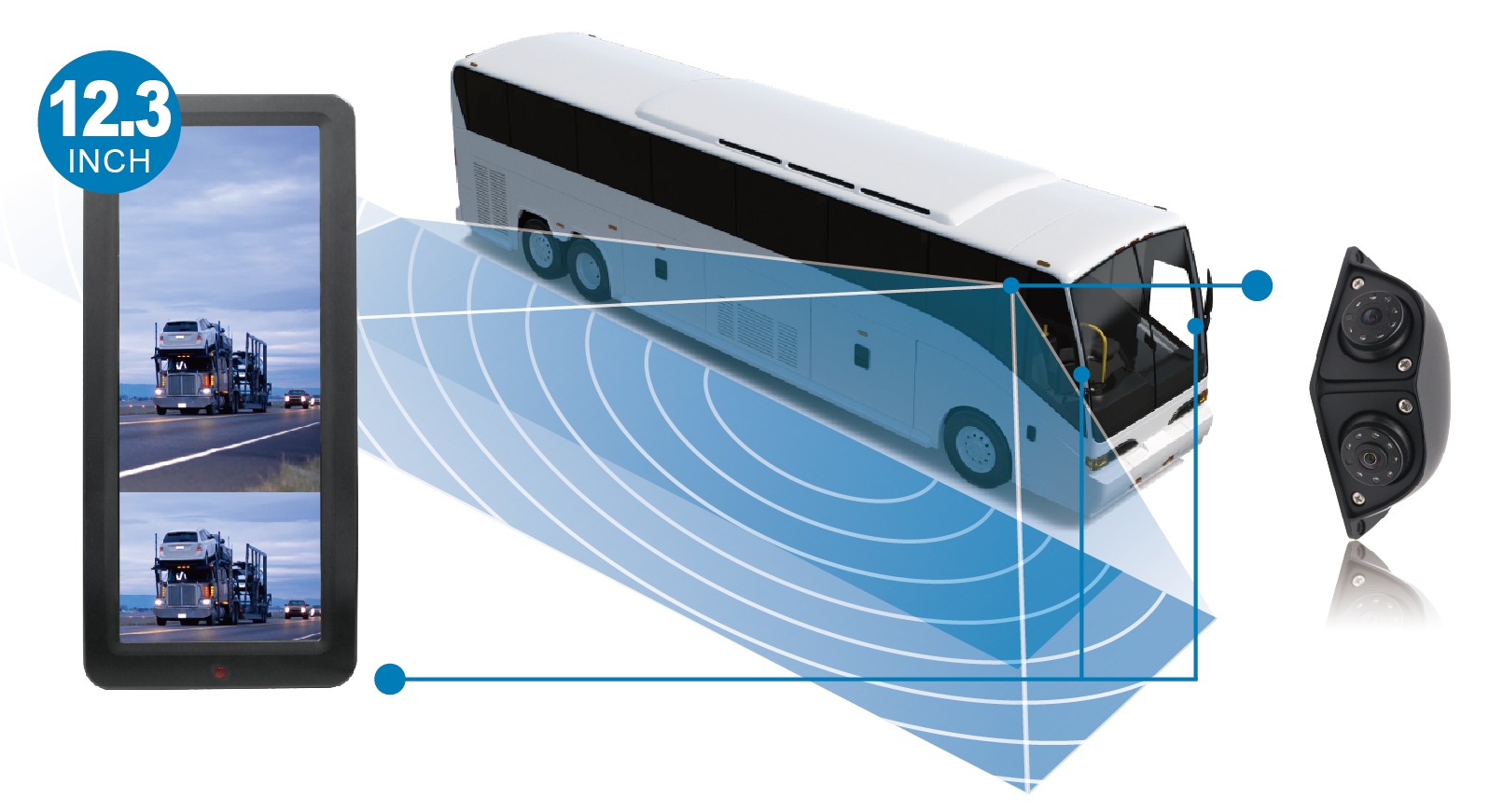 公交车12.3寸CMS电子后视镜系统