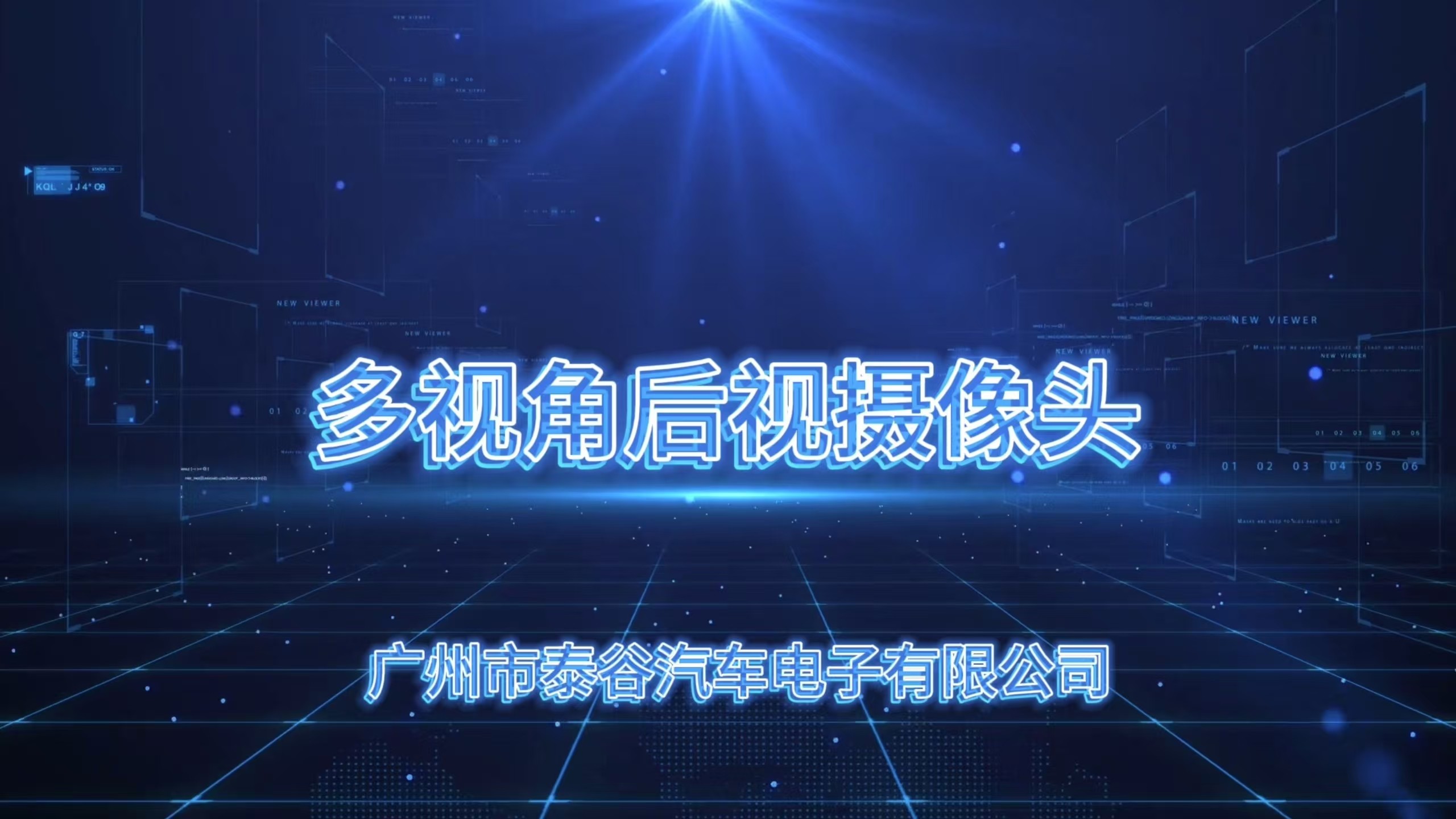 三视角后视摄像头